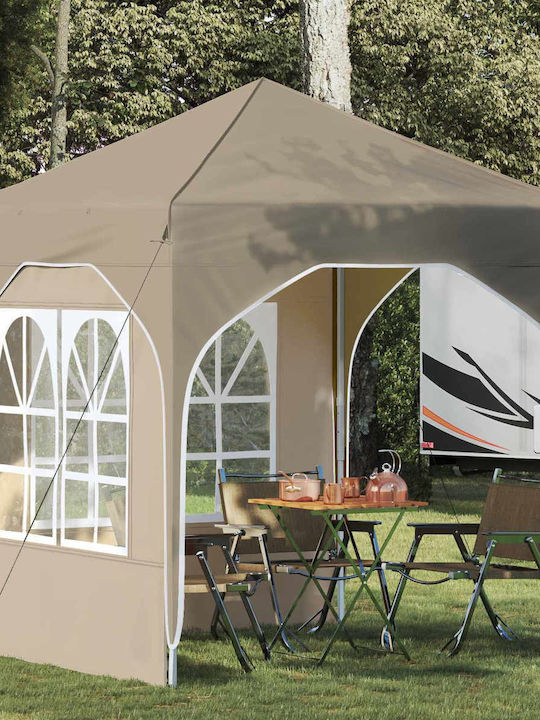 vidaXL Garten Gazebo Beige 1,92x1,92m