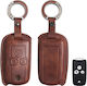 Leather Car Key Case Honda With 3 Buttons