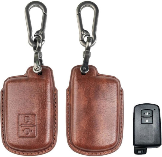 Leather Car Key Case Toyota 2 Buttons