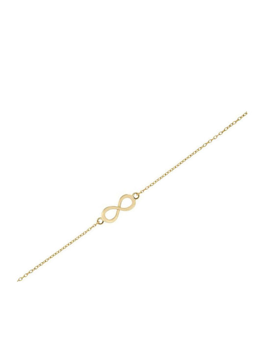 Kaloustian Women's Bracelet with Infinity Design Gold Plated Silver