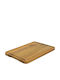 Ξύλινο Πλατώ Σερβιρίσματος Teak Με Αυλάκι 40x28 Εκ.