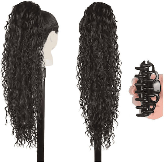 Ponytail Extension Synthesische Haare Kanekalon Hochwertige Klammer Water Wave Natürliche Schwarze #2 71cm