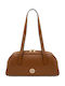 Leather Women's Shoulder Bag Taupe