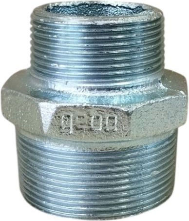 Pneumatische Verschraubung Verzinkt 2 Zoll x 1 1/2 Zoll