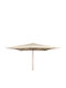 Professional Aluminum Squared Parasol Gladell Beige 3.53x3.53m