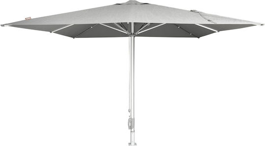 Professional Aluminum Squared Parasol Gladell Grey 3.53x3.53xH3m