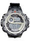 Digital Men's Watch 45mm Battery with Ceramic Bracelet Black/Beige