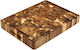 Ξύλινη Επιφάνεια Κοπής Ακακία Καρυδιά Rubberwood 60x40x4 Εκ