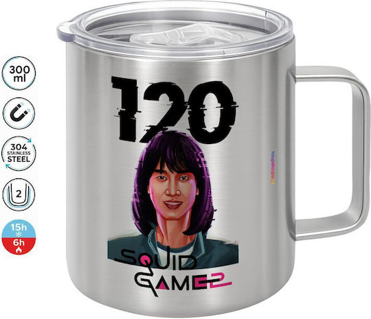 Koupakoupa Squid Game 120 Cho Hyun-ju Κούπα Μεταλλική 300ml Koupakoupa Squid Game 120 Cho Hyun-ju Κούπα Μεταλλική 300ml