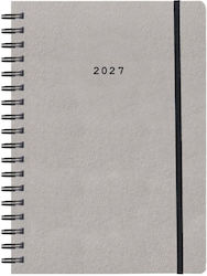 Next Натурал Дневен Дневник 2027 Сив Спирала 12...