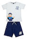 Kids Set with Shorts Summer 2 Pieces Gray