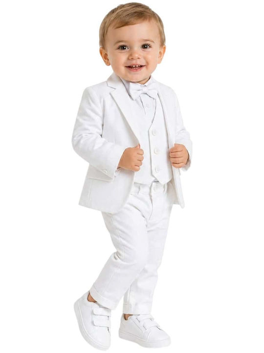 Kids Summer Suit 5 Pieces White