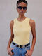 Women's Sleeveless Blouse Yellow