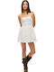 Summer Mini Slip Dress White