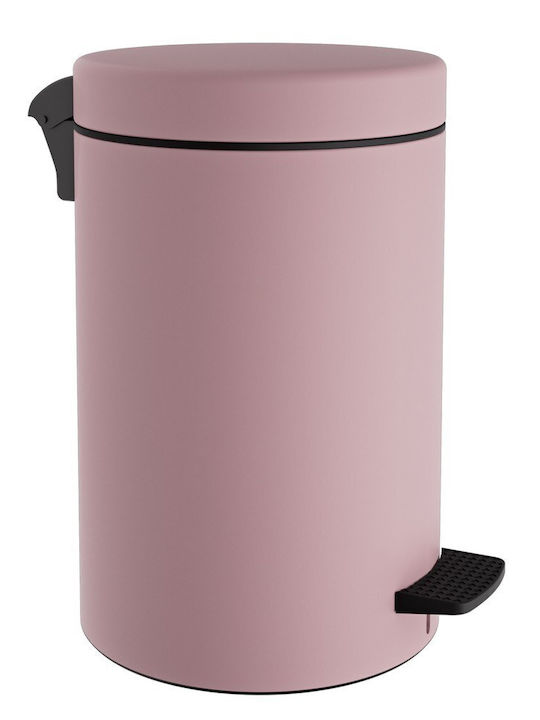 Pam & Co Inox Badezimmer Mülleimer 12lt Rosa
