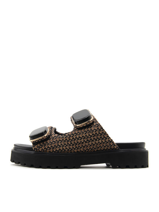 Noa Harmon Women's Flat Sandals Brown