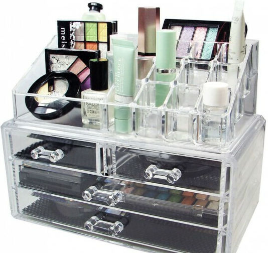 Organizator Cosmetice Cu Sertare și Separatoare 50x20x13cm