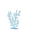 Decorativ Coral Acrilic Albastru 40x33cm 157.003.0109.16