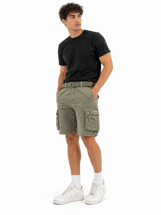 Double Men's Cargo Khaki Bermuda