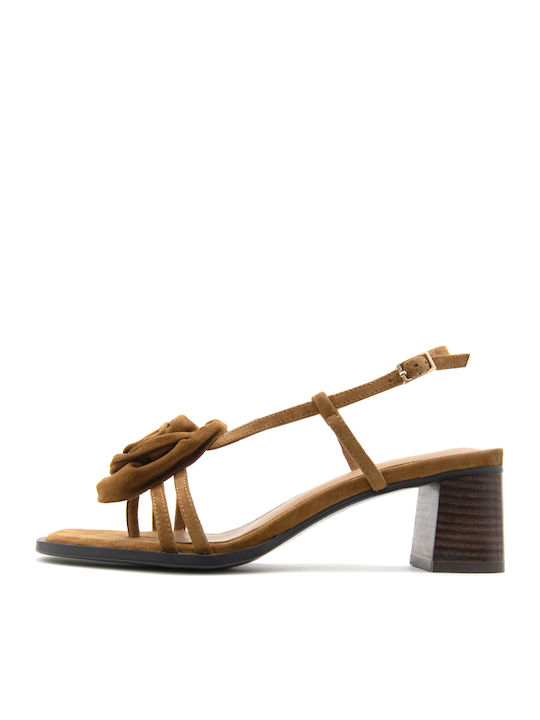 Noa Harmon Suede Brown Sandals