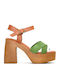 Δερμάτινα Πέδιλα Πράσινα