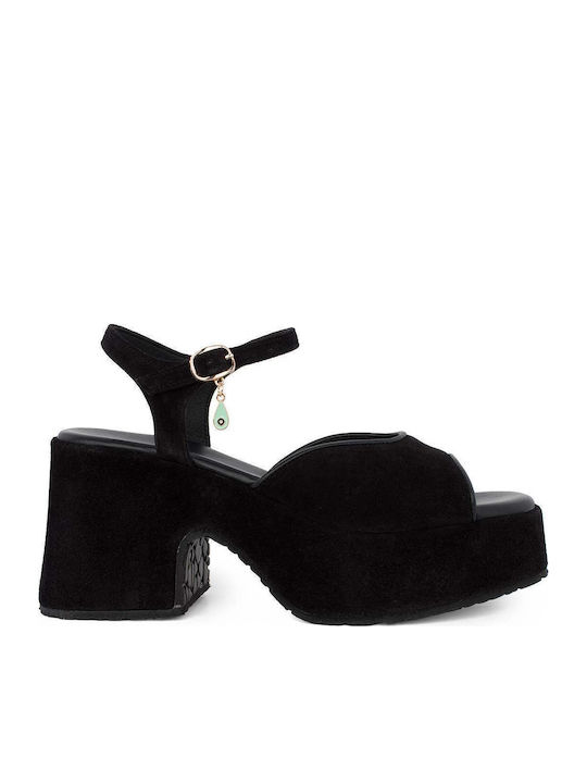 Komis & Komis Leather Black Sandals