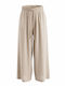 Women's Fabric Trousers Beige