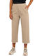 Damen Hochgeschnittene Pantaloona mit Gummiband Beige