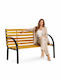 Outdoor-Sofa & Bank Holzbank 122x57cm