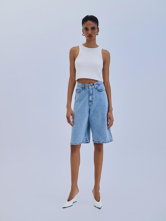 Combos Knitwear Damen-Shorts - Bermudas Denim Blau