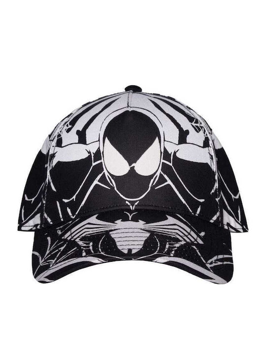 Marvel Spider-man Baseball Cap Black & White All-over-print Ba122372spn