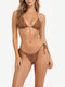 Bikini Set Triangle with Removable Padding and Brazil Bottom Orange