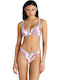 Top Bikini Sutien Sport Floral Fucsia