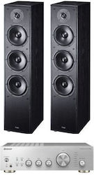 Magnat Tonsysteme 2.0 A-40AE + Magnat Monitor S70 A40AESMGP+D144804 mit Digital Media Player Schwarz