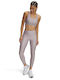 Panel Ankle Training Damen Lang Leggings Hohe Taille Weiß