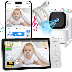 Kabellose Babyüberwachung mit WiFi 5"