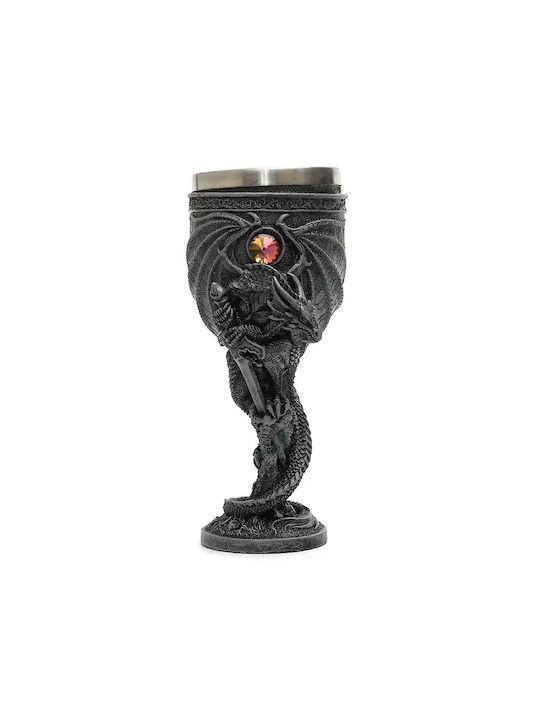 Pahar Cu Picior Pentru Vin Alb Din Plastic Gri Ac10052