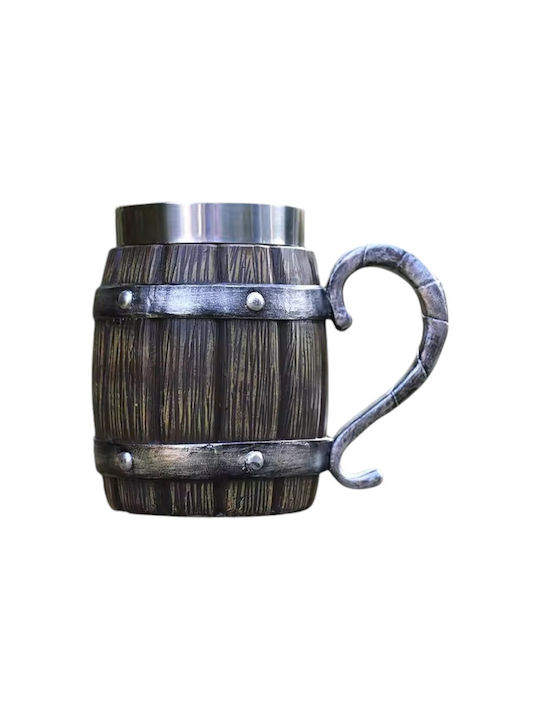 Bierglas aus Kunststoff in Braun Farbe ac1007