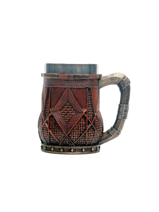 Bierglas aus Kunststoff in Braun Farbe ac1004