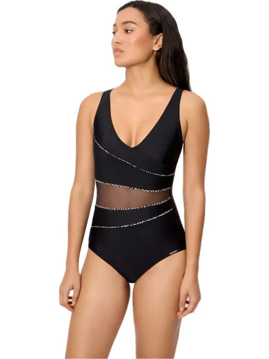 Black One Piece Swimsuit