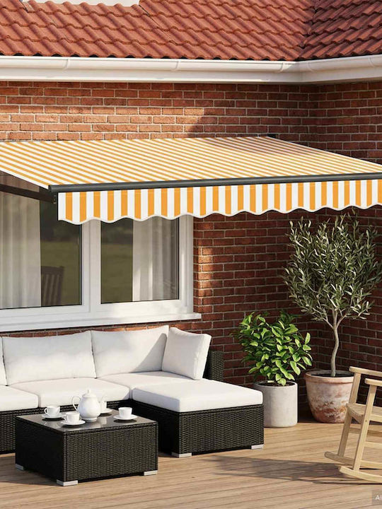 vidaXL Markise Terrasse Gelb 2,5x2m