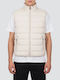 Ärmelloses Puffer Jacke Beige