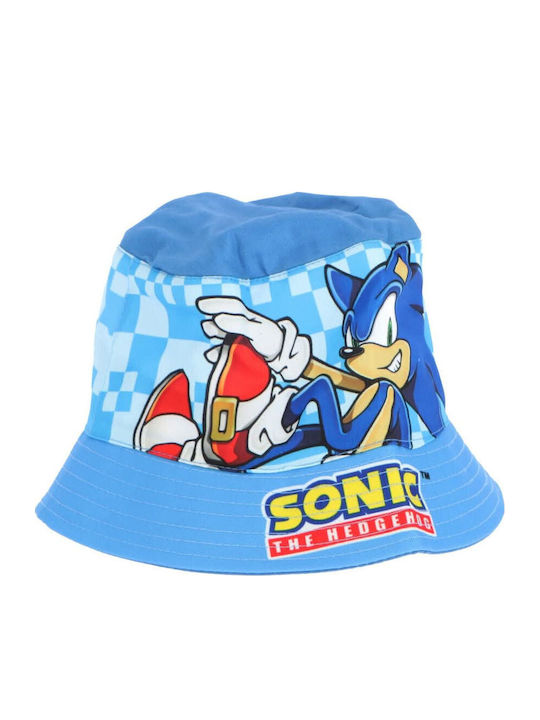 Sonic the Hedgehog Kids' Bucket Fabric Light Blue Hat