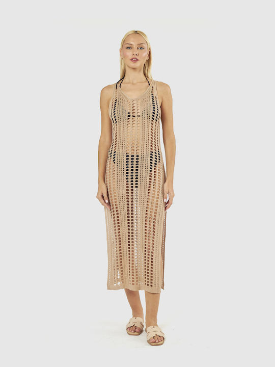 Verde Damen Kaftan Badesachen Beige