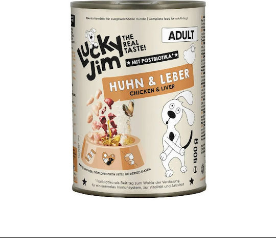 Lucky Jim Adult Wet Dog Food With Chicken Rice And Liver 6x400gr