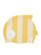 Sunnylife Σκουφάκι Κολύμβησης Finn Fish Mustard Stripes