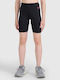 Kinderleggings Radfahren Kurz Schwarz