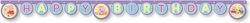 Garland Happy Birthday Peppa Pig & Baby Evie 200cm