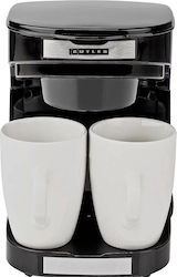 Butler Coffee Maker 0.25l 450w 2 Cups Reusable Filter Auto Shut-off Black