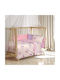 Alouette Set Baby Crib Cotton Sheets Fairy Pink 130x170cm 3 Pieces